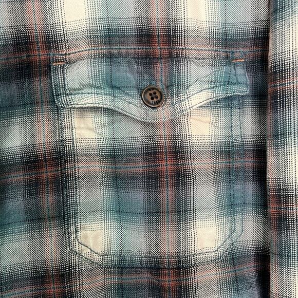 REDHEAD Men's Plaid Button Up Long Sleeve Flannel Shirt Size L Outdoor - Picture 4 of 10